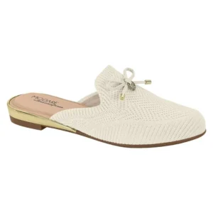 Mule Tamanco Modare Ultraconforto Knit - Feminina - Off White